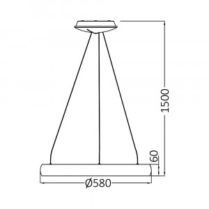Pendul LED Bella rotund, 46W, 5200 lm, temperatura de culoare ajustabila(3000-6500K), auriu, Braytron [5]- savelectro.ro