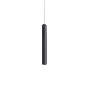 Pendule, Pendul LED Look rotund D30 H250, 11.5W, 660lm, lumina calda (3000 K), IP20, negru, Ideal Lux - savelectro.ro