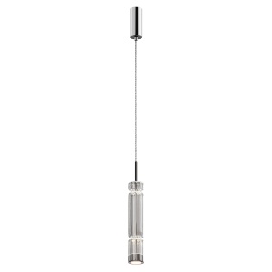 Pendul LED Ordo MOD272PL-L12CH3K1, 8W, 920lm, lumina calda, IP20, crom+transparent, Maytoni [1]- savelectro.ro