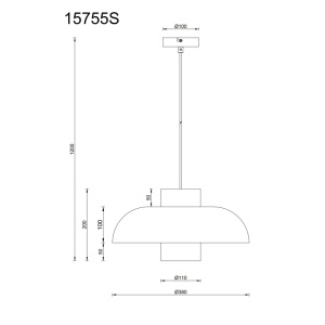 Pendul Lowe, 1xE27, IP20, negru mat/alb, Globo Lighting [2]- savelectro.ro