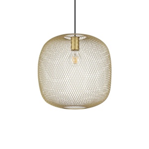 Pendule, Pendul Net D34, 1xE27, IP20, auriu, Ideal Lux - savelectro.ro