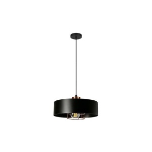 Pendul Nilo, 1xE27, Ø300mm, IP20, negru+cupru, Masterled