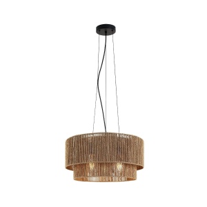 Pendule, Pendul Organic SP3 R, 3xE27, bej, negru, Klausen - savelectro.ro