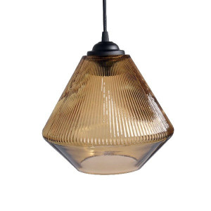 Pendul Tringal KL111091, 1xE27, ambra, IP20, Klausen [1]- savelectro.ro