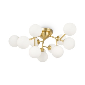 Plafoniere, Plafoniera Dallas MOD545CL-12BS, 12xG9, aurie+alba, IP20, Maytoni - savelectro.ro