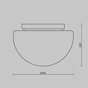 Plafoniera Glassy MOD270CL-01G, 1xE27, alba+aurie, IP20, Maytoni [4]- savelectro.ro