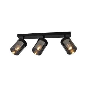 Corpuri de iluminat, Plafoniera Hazy PL3, 3xE27, fumurie, Klausen - savelectro.ro