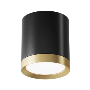 Plafoniera Hoop C086CM-GX53-MRD-BG, 1xGX53, neagra+aurie, IP20, Maytoni [1]- savelectro.ro