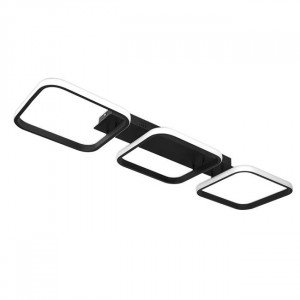 Plafoniera LED 0255-LVT, 33W, 110lm, lumina neutra, IP20, neagra, Masterled