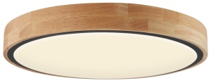Plafoniere LED, Plafoniera LED 12815-OP, 60W, 4500 lm, lumina calda/neutra/rece, IP20, telecomanda, dimabila, neagra+stejar, Optonica - savelectro.ro