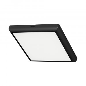 Plafoniera LED 20W, montaj aplicat/incastrat, 2000 lm, temperatura de culoare ajustabila(3000-6500K), neagra, patrata, Braytron [3]- savelectro.ro