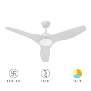 Corpuri de iluminat, Plafoniera LED cu ventilator, Braytron, 24W+35W, CCT, lumina calda/neutra/rece, alba, telecomanda - savelectro.ro