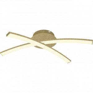 Corpuri de iluminat, Plafoniera LED Cyber KL6431, 25W, 60lm, lumina calda, IP20, aurie, Klausen - savelectro.ro