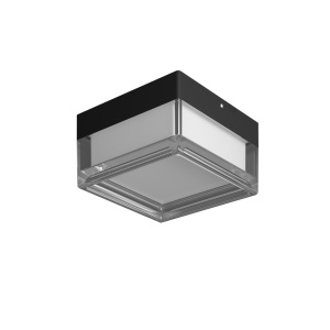 Plafoniere exterior, Plafoniera LED exterior patrata 9W, 900 lm, lumina calda/neutra/rece, IP65, neagra+alba, Optonica - savelectro.ro