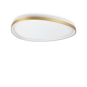 Plafoniere LED, Plafoniera LED Gemini 42W, lumina calda (3000 K), 2980lm, IP20, dimabila, aurie, Ideal Lux - savelectro.ro