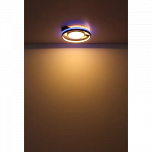 Plafoniera LED Gisell 41393-40, cu telecomanda, RGB, 40W, 1200lm, lumina calda+neutra+rece, IP20, neagra, Globo Lighting [17]- savelectro.ro