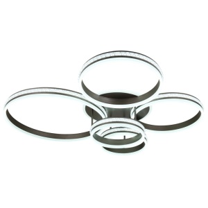 Plafoniera LED Grouni, 120W, 4900 lm, lumina calda/neutra/rece, telecomanda, dimabila, IP20, culoare titan, Globo Lighting
