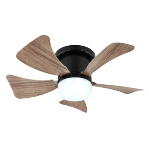 Plafoniera LED Hines, cu ventilator, 10W, 750 lm, lumina calda/neutra/rece, IP20, negru mat, Globo Lighting [4]- savelectro.ro