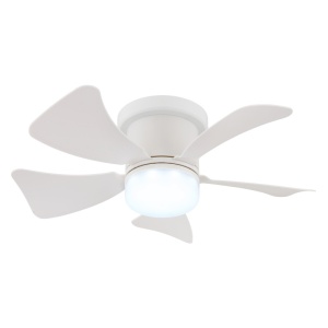 Plafoniera LED Hines, cu ventilator, 10W, 750 lm, lumina calda/neutra/rece, IP20, alba, Globo Lighting [6]- savelectro.ro