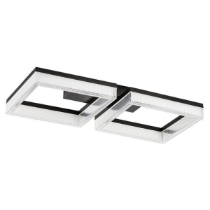 Plafoniera LED Ilaris, 24W, 1950 lm, lumina calda/neutra/rece, telecomanda, dimabila, IP20, neagra, Rabalux