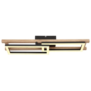 Plafoniera LED Illa 20W, 850 lm, lumina calda (3000K), 69 cm, neagra mat, Globo Lighting [7]- savelectro.ro