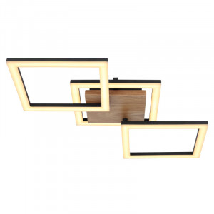 Plafoniera LED Kerry 67280-30, 30W, 3400lm, lumina calda, IP20, maro, Globo Lighting [12]- savelectro.ro