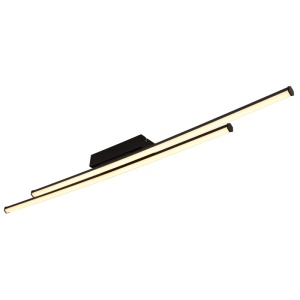 Plafoniere LED, Plafoniera LED Kirina 24W, 1800 lm, lumina calda (3000K), 110 cm, IP20, neagra mat, Globo Lighting - savelectro.ro