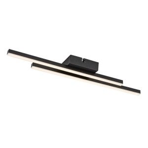 Plafoniera LED Lirien, 12W, 960 lm, lumina neutra (4000 K), IP20, neagra, Rabalux