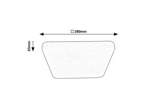 Plafoniera LED patrata 12W(58W), model instelat, lumina naturala 4000K, IP20, 780lm, Alb, Rabalux [6]- savelectro.ro