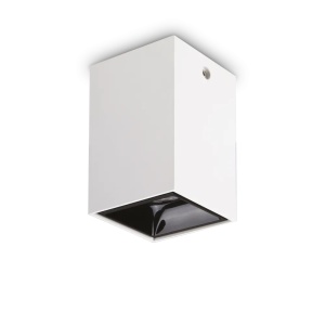 Plafoniera LED patrata Nitro D10, 25W, 2020lm, lumina calda (3000 K), IP20, alba, Ideal Lux