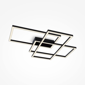 Plafoniere LED, Plafoniera LED Rida, 78W, neagra, Maytoni - savelectro.ro