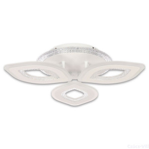 Plafoniere LED, Plafoniera LED Smart Doris KL151051, dimabila, cu telecomanda, 74W, 6200lm, lumina calda+neutra+rece, IP20, alba, Klausen - savelectro.ro