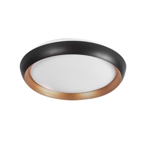 Plafoniere, Plafoniera LED Steady, 24W, lumina neutra(4000 K), neagra, aurie, Klausen - savelectro.ro