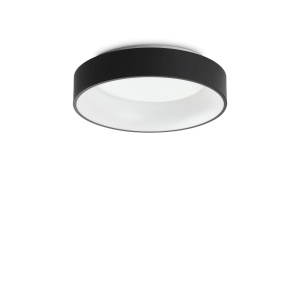Plafoniere LED, Plafoniera LED Ziggy D045, 30W, 2270lm, lumina calda (3000 K), IP20, neagra, Ideal Lux - savelectro.ro