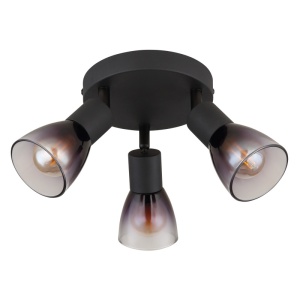 Plafoniere, Plafoniera Satella, 3xE14, IP20, neagra mat, Globo Lighting - savelectro.ro