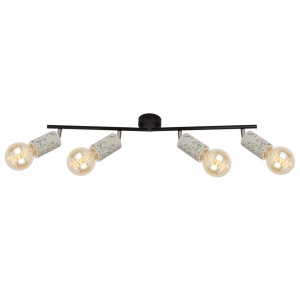 Plafoniera Simply KL164000, 4xE27, neagra+gri, IP20, Klausen [1]- savelectro.ro