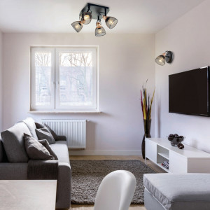 Plafoniera Urban KL6851, 4xE14, neagra+cupru, IP20, Klausen [6]- savelectro.ro