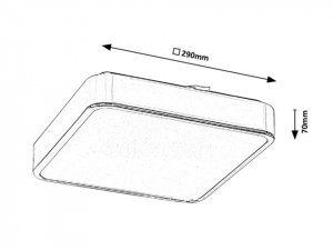 Plafoniera Wolimir LED, metal, alb, crom, cu telecomanda, 1800 lm, temperatura de culoare ajustabila (3000-6000K), 2982, Rabalux [11]- savelectro.ro