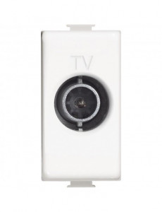 Priza TV capat, 1 modul, alba, Bticino Matix
