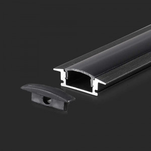 Profil de Banda LED, Incastrat (ST), Negru, 2m [1]- savelectro.ro