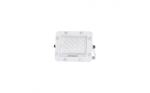 Proiector LED 10W, 1000 lm, lumina calda (3000K), cip LUMILEDS, IP65, alb, Optonica