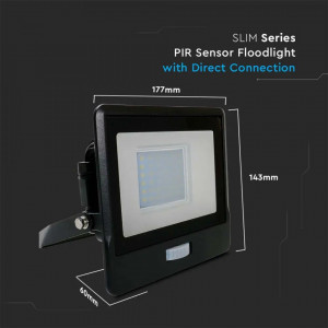 Proiector led 30W cu senzor, Samsung LED, garantie 5 ani, 2340 lm, lumina rece(6500 K), V-TAC [5]- savelectro.ro