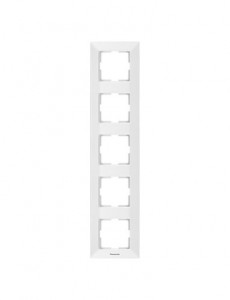 Rama 5 module verticala IP 20, Alb, Panasonic Arkedia Slim