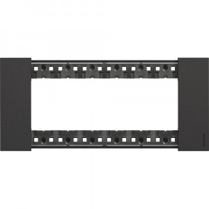 Prize si intrerupatoare, Rama 6 module, neagra, Bticino Living Now - savelectro.ro