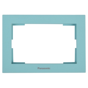 Prize si intrerupatoare, Rama priza dubla, IP20, Turcoaz, Panasonic Karre Plus 55 Soft Touch - savelectro.ro