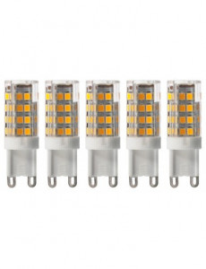 Becuri cu LED, Set 5 becuri LED 5W(40W) Lumiled, G9, 470 lm, lumina calda (3000K), clasa energetica F - savelectro.ro