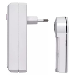 Sonerie fara fir Emos, max. 60 m, 75 dB, alimentare la retea, alb [3]- savelectro.ro