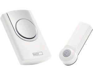 Sonerie fara fir Emos P5723, max. 100 m, 75 dB, alimentare pe baterii, alb-argintiu [2]- savelectro.ro