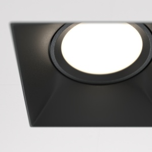 Spot Dot DL042-01-SQ-B, incastrat, 1xGU10, negru, IP20, Maytoni [2]- savelectro.ro