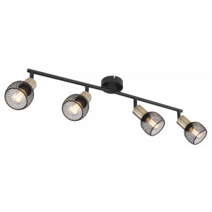 Spot Fiastra 54028-4, 4xE14, negru+bronz, IP20, Globo Lighting [1]- savelectro.ro